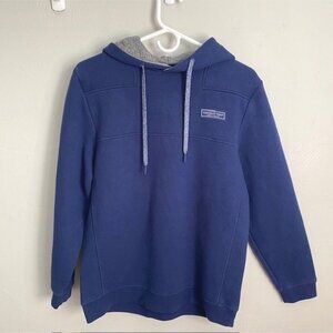 Vineyard Vines Blue Pullover Hoodie Mens Small Saltwater Fleece lined Outdoor